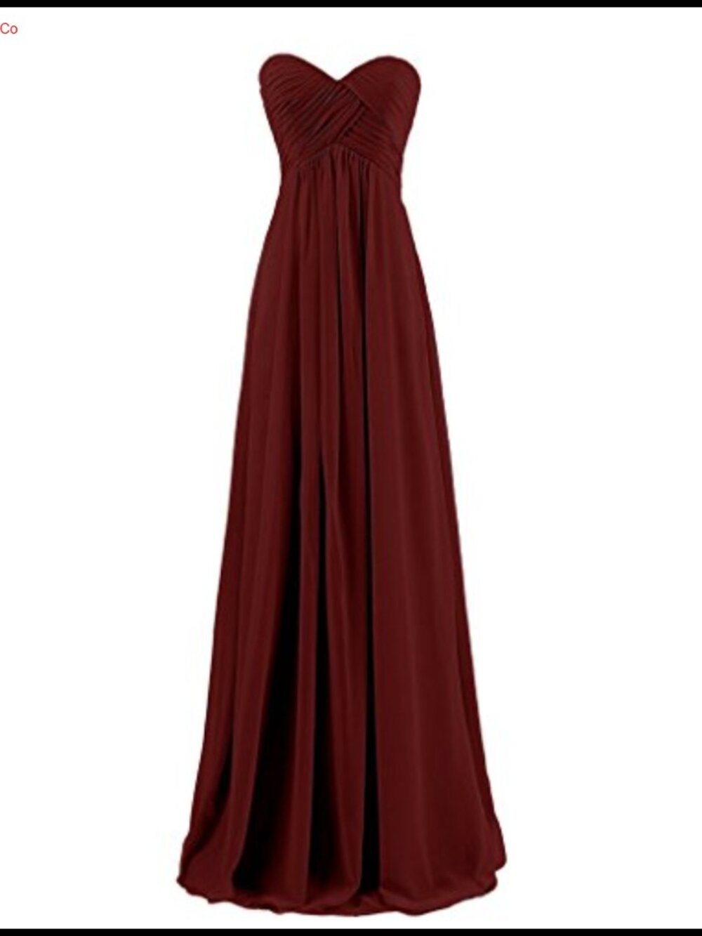 Sweetheart Pleats A-Line Corset Formal Prom Bridesmaid Dress Long Chiffon